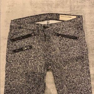 Black and white print jeans